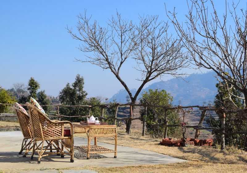 Take a break and enjoy the view from Ganghet Village house